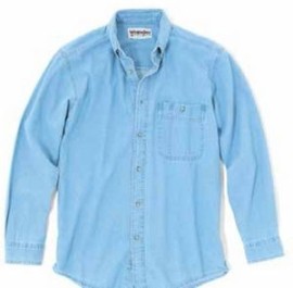 Wrangler® Rugged Wear® Men's Denim Basic Shirt